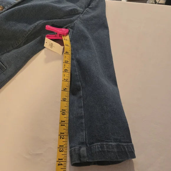 Old Navy Denim Longline Button Front Jacket - Size Small