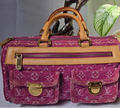 Extremely Rare** Louis Vuitton Pink Monogram Denim Neo Speedy