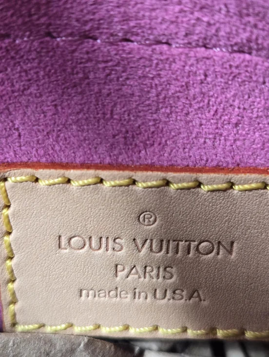 Extremely Rare** Louis Vuitton Pink Monogram Denim Neo Speedy