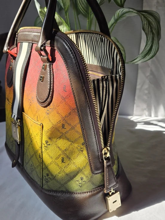 L.A.M.B. by Gwen Stefani Rasta Gradient Monogram Speedy-Style Satchel