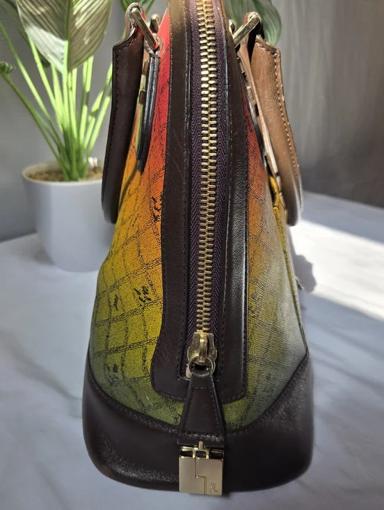 L.A.M.B. by Gwen Stefani Rasta Gradient Monogram Speedy-Style Satchel
