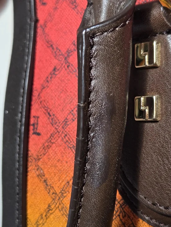 L.A.M.B. by Gwen Stefani Rasta Gradient Monogram Speedy-Style Satchel